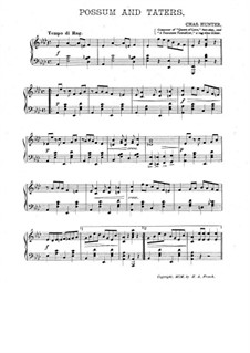 Possum and Taters: For piano by Charles Hunter