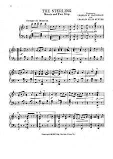 The Sterling: For piano by Charles Hunter