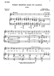 When Heaven Sang to Earth: In F Major by Henry Parker