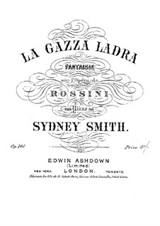 La gazza ladra (The Thieving Magpie): Fantasia, for piano by Gioacchino Rossini