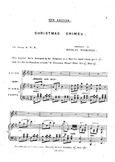 Christmas Chimes: For voice and piano by Brinley Richards