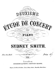 Deuxième étude de concert, Op.148: Deuxième étude de concert by Sydney Smith