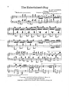 The Entertainer's Rag: For piano by Jay Roberts
