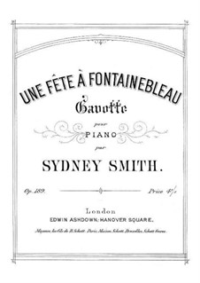 Une fête à Fontainebleau. Gavotte, Op.189: Une fête à Fontainebleau. Gavotte by Sydney Smith