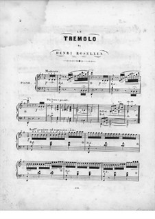 Le tremolo: Le tremolo by Henri Rosellen