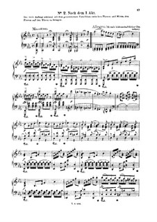 Thamos, King of Egypt, K.345: No.2-7. Version for piano by Wolfgang Amadeus Mozart