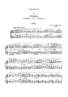 Six Little Pieces for Piano Four Hands: No.1 Romance by Ottorino Respighi
