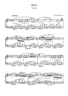 Marie. Nocturne, Op.60: For piano (high quality sheet music) by Brinley Richards