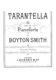 Tarantella: For piano by Boyton Smith