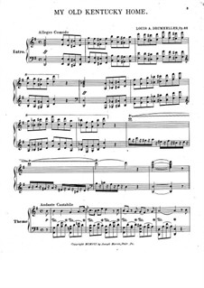 My Old Kentucky Home Good-Night: For piano by Stephen Collins Foster