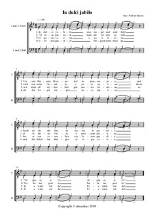 In dulci jubilo (In Sweet Rejoicing): For choir by Unknown (works before 1850)