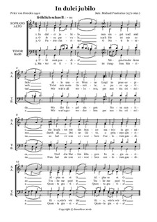 In dulci jubilo: For choir by Michael Praetorius