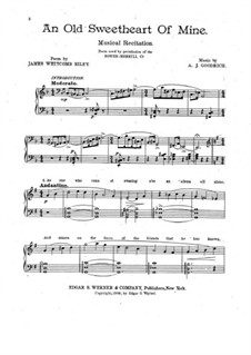 An Old Sweetheart of Mine: An Old Sweetheart of Mine by Alfred John Goodrich
