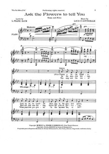 Ask the Flowers to Tell You: Ask the Flowers to Tell You by Louis Ferdinand Gottschalk