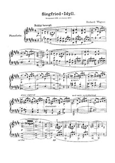 Siegfried Idyll, WWV 103: For piano by Richard Wagner