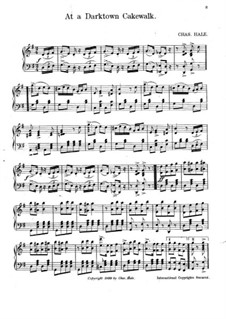 At a Darktown Cakewalk: For piano by Charles Hale