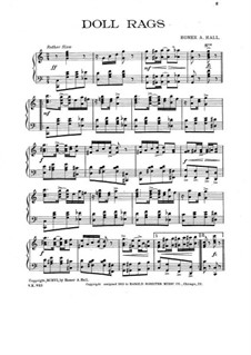 Doll Rags for Piano: Doll Rags for Piano by Homer A. Hall