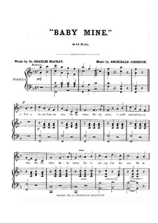 Baby Mine: For voice and piano by Archibald Johnston