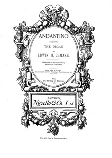 Andantino in D Flat Major: For piano by Edwin Lemare
