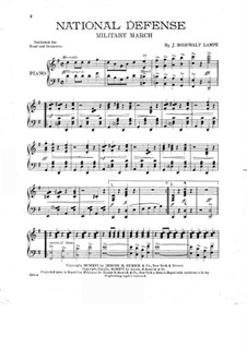 National Defense: For piano by Jens Bodewalt Lampe