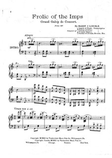 Frolic of the Imps: For piano by Harry J. Lincoln