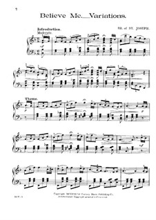 Believe Me: Believe Me by Sister of St. Joseph