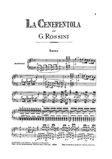La Cenerentola (Cinderella): For voices and piano by Gioacchino Rossini