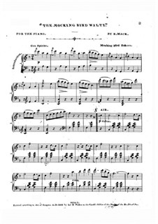The Mocking Bird Waltz: The Mocking Bird Waltz by Edward Mack