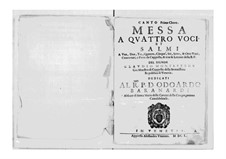 Messa a quattro voci et salmi, SV 190–204: Messa a quattro voci et salmi by Claudio Monteverdi