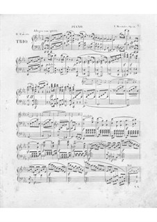 Piano Trio in E Flat Major, Op.84: Piano Trio in E Flat Major by Ignaz Moscheles
