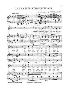 Letter Edged in Black: Letter Edged in Black by Hattie Nevada
