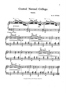 Central Normal College Waltz: Central Normal College Waltz by M. D. Potter