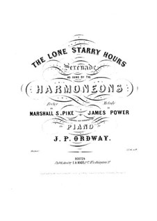The Lone Starry Hours: For voices and piano by James Power