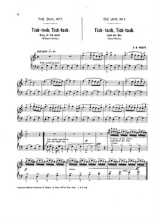 Tick-Tock, Tick-Tock. Song without Words: Tick-Tock, Tick-Tock. Song without Words by Silas Gamaliel Pratt