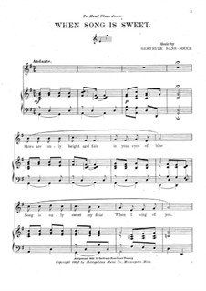 When Song is Sweet: When Song is Sweet by Gertrude Sans-Souci
