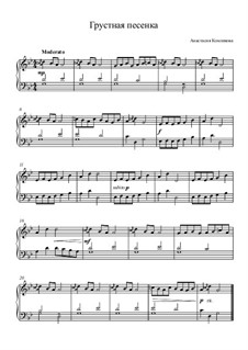 Sad song: Sad song by Anastasiya Komlikova