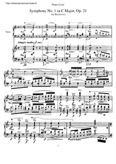 Complete Symphony: Version for piano by Ludwig van Beethoven