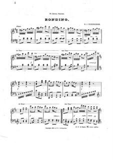 Rondino for Piano: Rondino for Piano by Hubert J. Schonacker