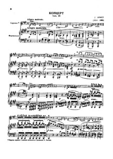 Concerto for Violin and Orchestra, Op.23: For violin and piano by Heinrich Wilhelm Ernst