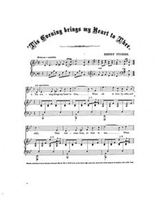 'Tis Evening Brings My Heart to Thee: 'Tis Evening Brings My Heart to Thee by Henry Tucker