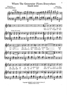 Where the Grossvater Flows Everywhere. Waltz Song: Where the Grossvater Flows Everywhere. Waltz Song by E. C. Deibel