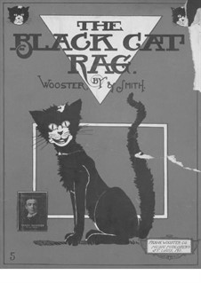 The Black Cat Rag: For piano by Ethyl B. Smith, Frank Wooster