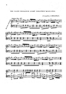 The Salem Mechanick Light Infantry's Quick Step: For piano by Unknown (works before 1850)