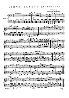 Santa Claus Quadrilles: For piano by Unknown (works before 1850)