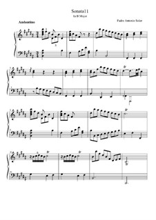 Sonata No.11 in B Major : Sonata No.11 in B Major by Antonio Soler