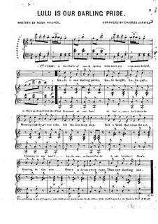 Lulu is Our Darling Pride: For voices and piano by Unknown (works before 1850)