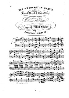 The Washington Gray's: For piano by Claudio S. Grafulla