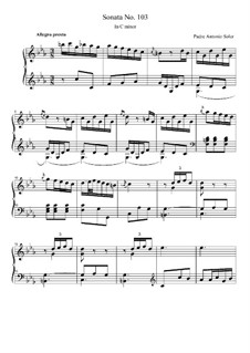Sonata No.103 in C Minor: Sonata No.103 in C Minor by Antonio Soler