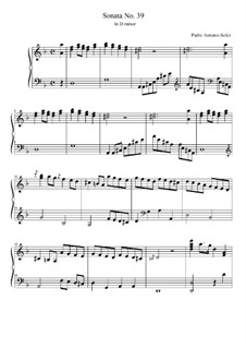 Sonata No.39 in D Minor : Sonata No.39 in D Minor  by Antonio Soler