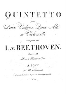 String Quintet in E Flat Major: String Quintet in E Flat Major by Ludwig van Beethoven